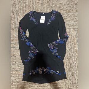 Free People Black Comb Dress